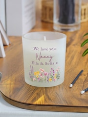 Personalised Wild Flower Jar Candle by PMC - Image 3 of 3