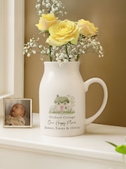 Personalised Country Cottage Jug Vase by PMC - Image 1 of 3