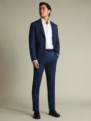 Charles Tyrwhitt Navy Italian Suit Trouser - Image 3 of 4