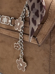 River Island Brown Faux Suede Cross-Body Tote Bag - Image 3 of 5