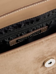 River Island Brown Faux Suede Cross-Body Tote Bag - Image 4 of 5