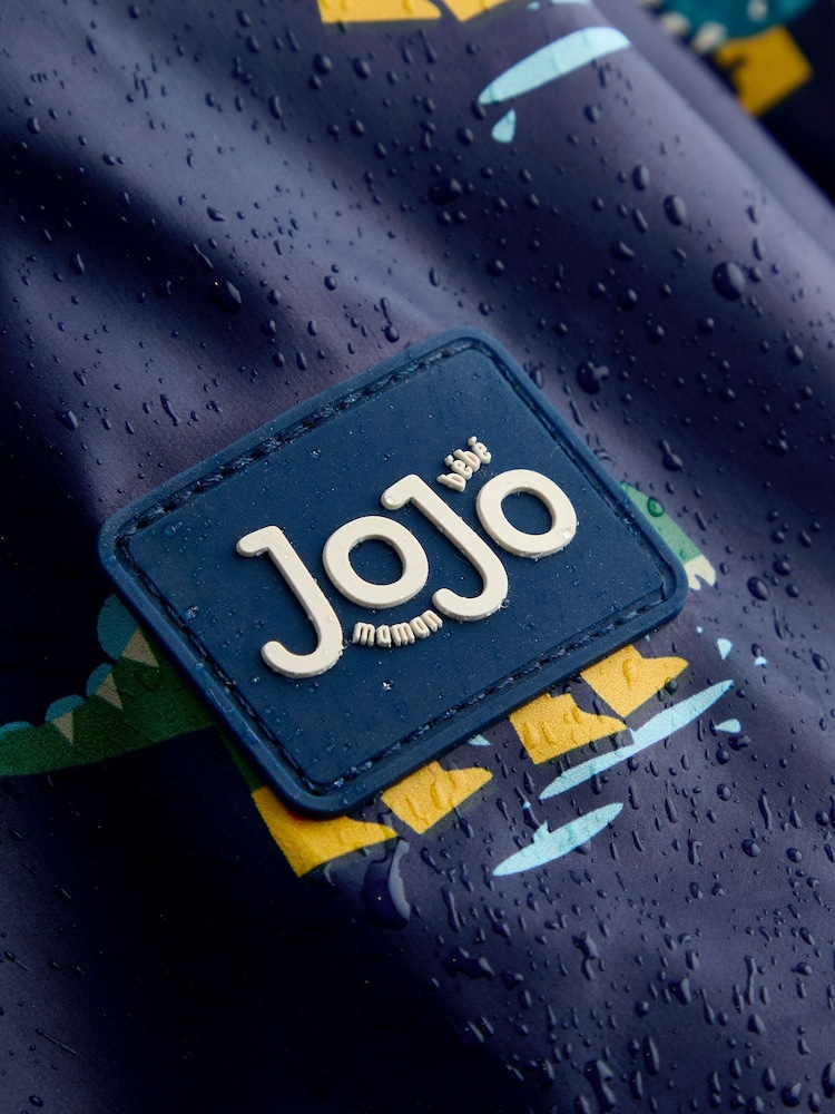 JoJo Maman Bébé Navy Blue Dinosaur Fleece Lined Fisherman Jacket - Image 8 of 8 JoJo Maman Bébé Navy Blue Dinosaur Fleece Lined Fisherman Jacket - Image 8 of 8