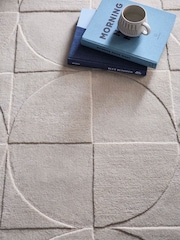 Origin Rugs Cream Penny Rug - Image 2 of 6