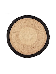 Origin Rugs Black Jute Border Rug - Image 2 of 3