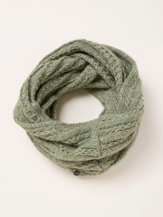 FatFace Green Pointelle Snood - Image 1 of 3