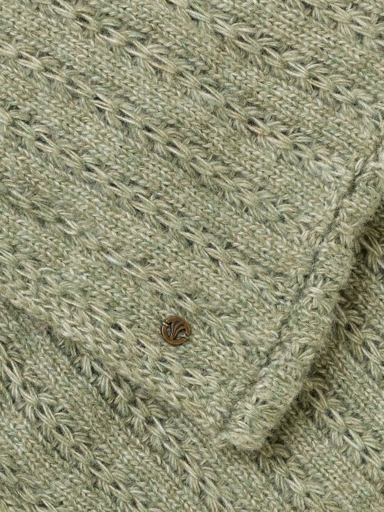 FatFace Green Pointelle Snood - Image 3 of 3