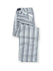 سروال بيجامة قطن مخطط من Savile Row Company - صورة 1 من 2