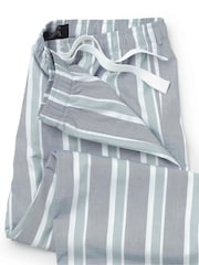 سروال بيجامة قطن مخطط من Savile Row Company - صورة 2 من 2