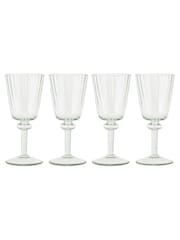 Nkuku Set of 4 Clear Minati Wine Glasses - Image 3 of 3