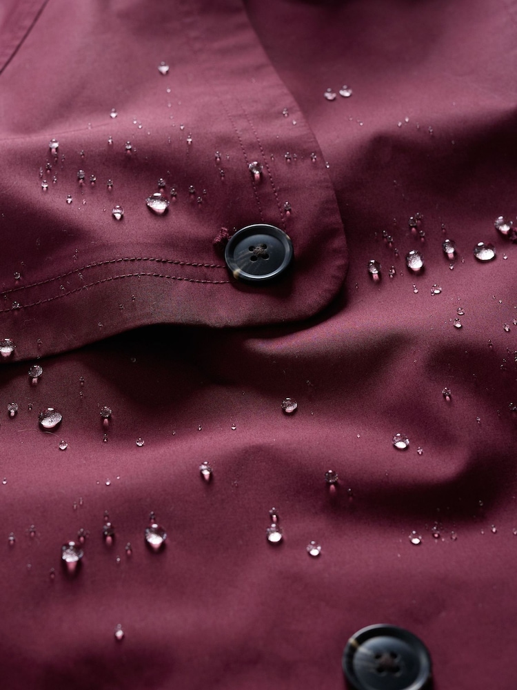 Seasalt Cornwall Purple Tall Penweathers Waterproof Trench Coat - Image 5 of 5