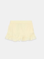 Mint Velvet Yellow Linen Ruffle Trim Shorts - Image 7 of 7