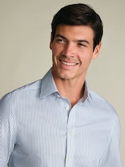 Charles Tyrwhitt Blue Non-Iron Royal Oxford Shirt - Image 2 of 6