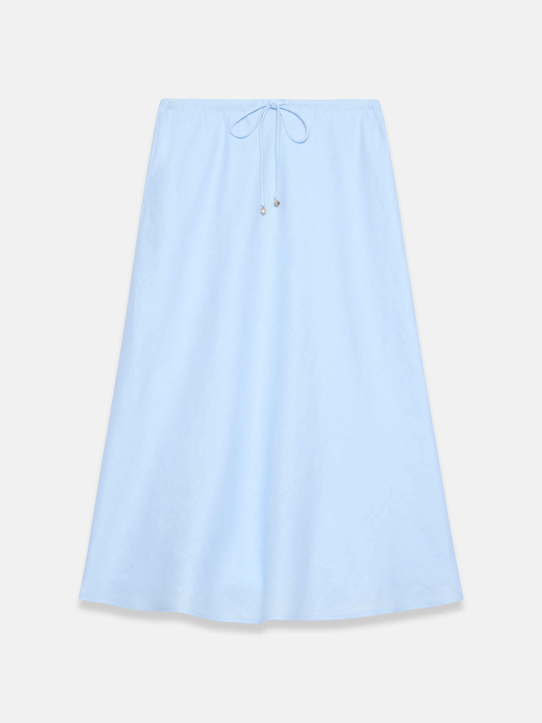 Buy Mint Velvet Light Blue Linen Midi Skirt from Next USA