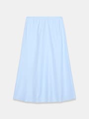 Mint Velvet Blue Linen Bias Midi Skirt - Image 8 of 8