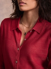 Mint Velvet Red Knit Top - Image 5 of 8