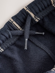 De rayas azul marino - Pantalones de chándal de pernera ancha de punto (3 meses-7 años) - Imagen 4 de 4