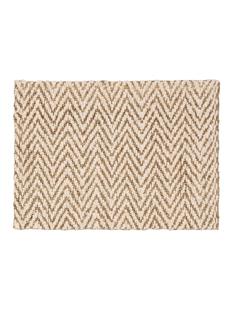 Origin Rugs Natural Jute Herringbone Doormat - Image 2 of 3 Origin Rugs Natural Jute Herringbone Doormat - Image 2 of 3