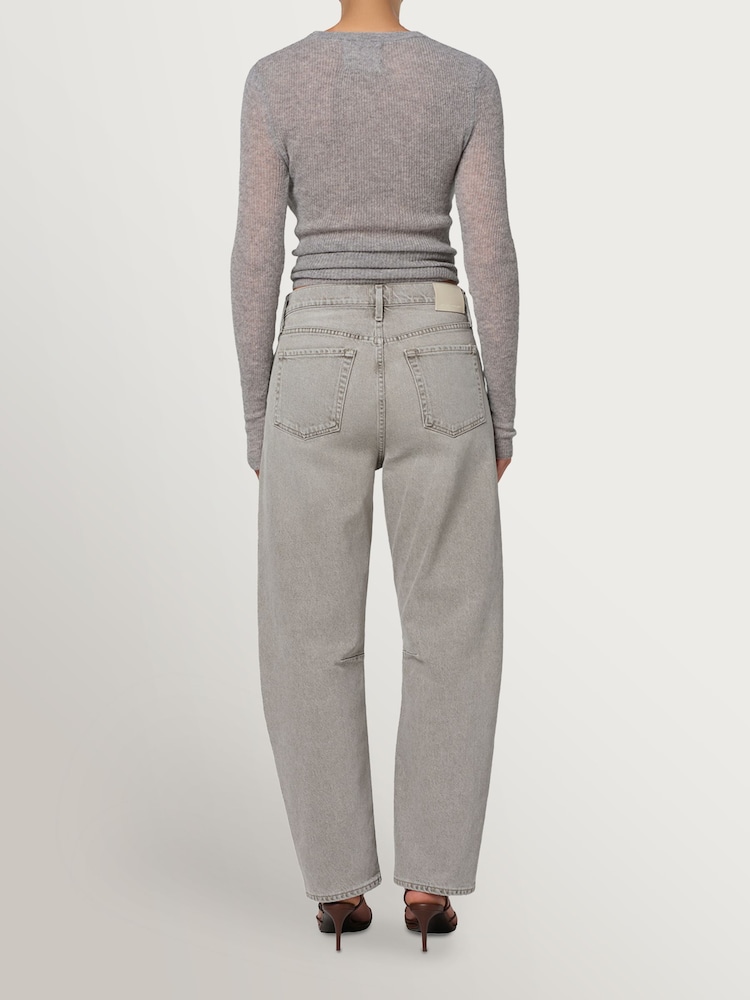 Citizens of Humanity Grey Miro Relaxed Barrel Leg Jeans - Image 2 of 4
