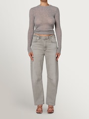 Citizens of Humanity Grey Miro Relaxed Barrel Leg Jeans - Image 3 of 4