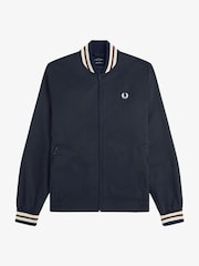 Fred Perry Blue Twill Tennis Bomber Jacket - Image 1 of 2