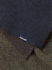 FatFace Navy Leo Colour Block Scarf - Image 2 of 3