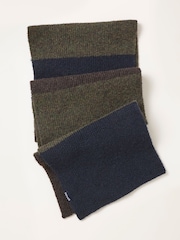 FatFace Navy Leo Colour Block Scarf - Image 3 of 3