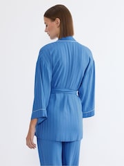 Triumph Blue Amourette Jacquard Robe Top - Image 2 of 4