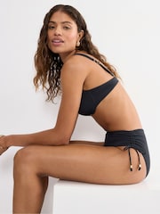 Triumph Black Mid Waist Summer Twist Bikini Bottoms - Image 3 of 4
