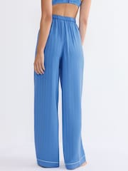 Triumph Blue Amourette Jacquard Trousers - Image 3 of 4