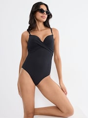 Triumph Black Summer Twist Wired Padded Swimsuit - Image 3 of 4