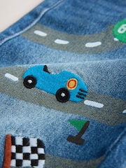 Mid Blue Denim Car Wide Fit Jeans (3mths-7yrs) - Image 4 of 4
