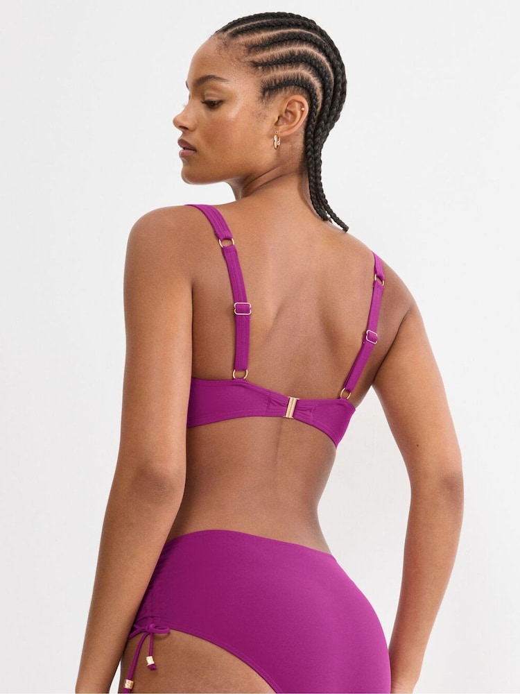 Triumph Purple Summer Twist Wired Bikini Top - Image 2 of 4