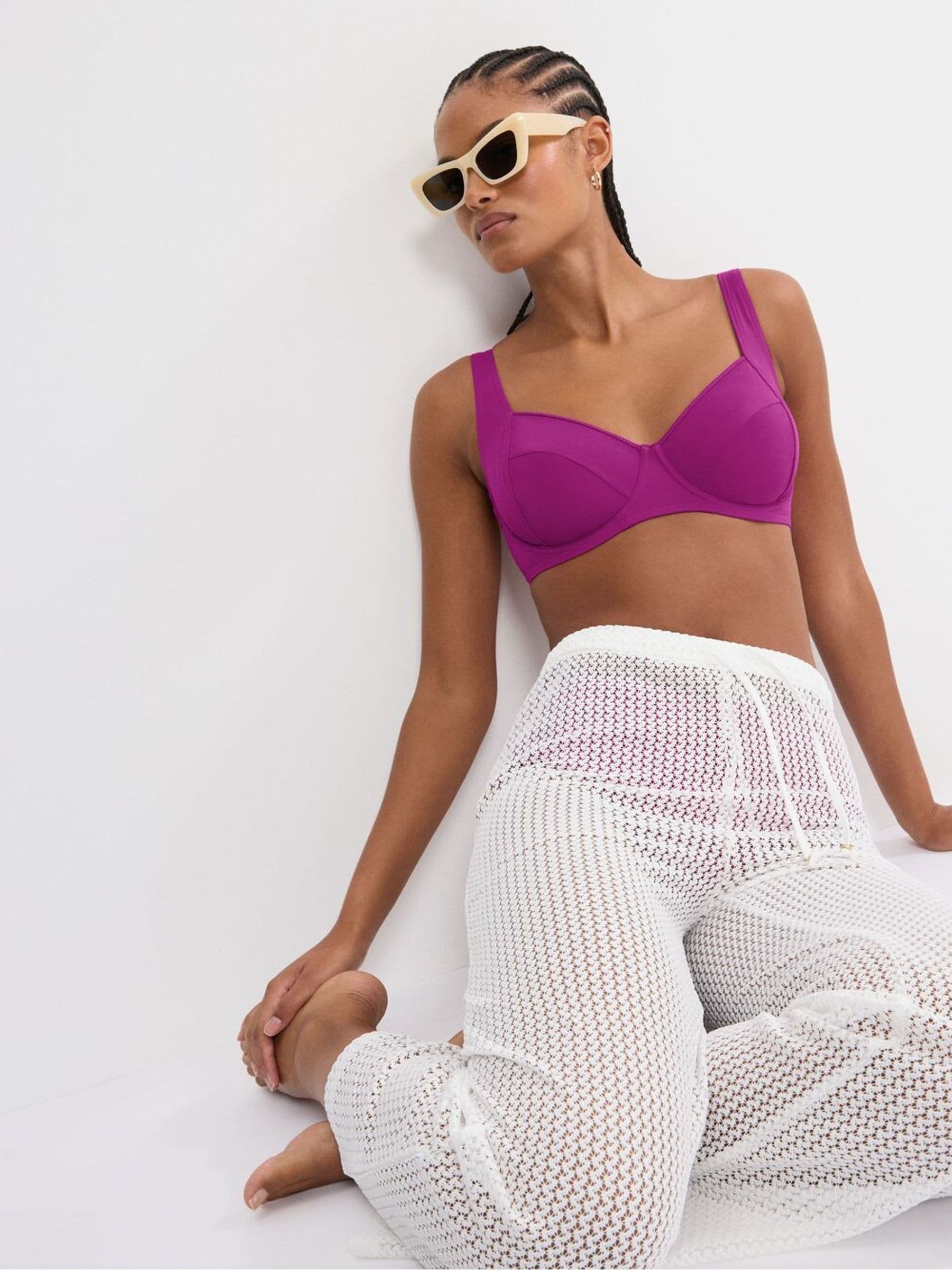 トップス WIRED Buy Triumph Purple Summer Twist Wired Bikini Top from Next Canada