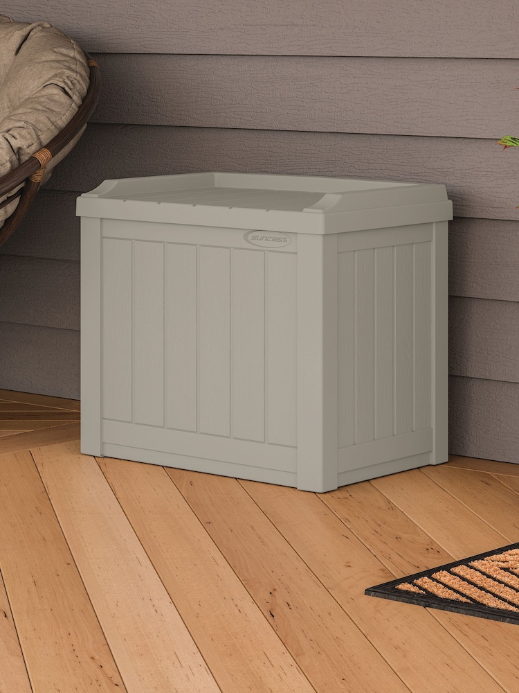 Suncast Taupe Florida 83L Garden Storage Box - Image 1 of 2