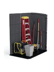 Suncast Peppercorn Grey Hamilton XL Garden Storage Cabinet - Image 3 of 4