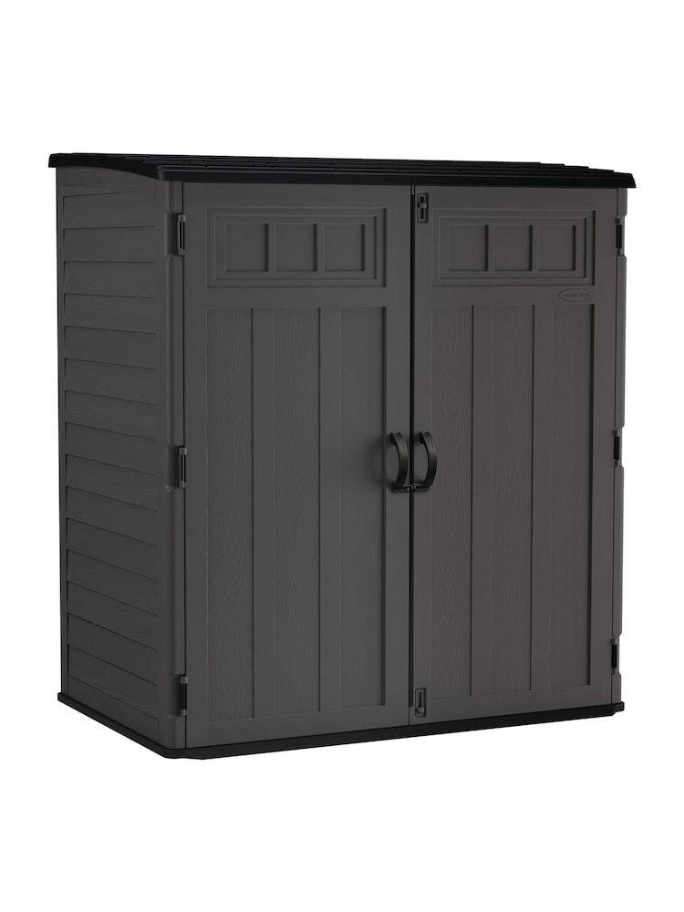 Suncast Peppercorn Grey Hamilton XL Garden Storage Cabinet - Image 4 of 4 Suncast Peppercorn Grey Hamilton XL Garden Storage Cabinet - Image 4 of 4