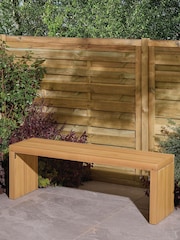 Rowlinson Natural Kyoto 3 Seat Garden Bench - Image 1 of 6