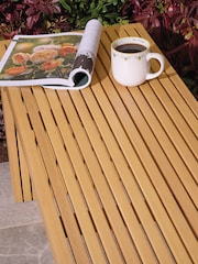 Rowlinson Natural Kyoto 3 Seat Garden Bench - Image 3 of 6