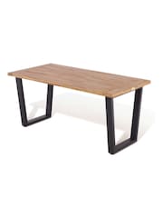 Rowlinson Natural Black Oslo 8 Seat Garden Dining Set - Image 2 of 5