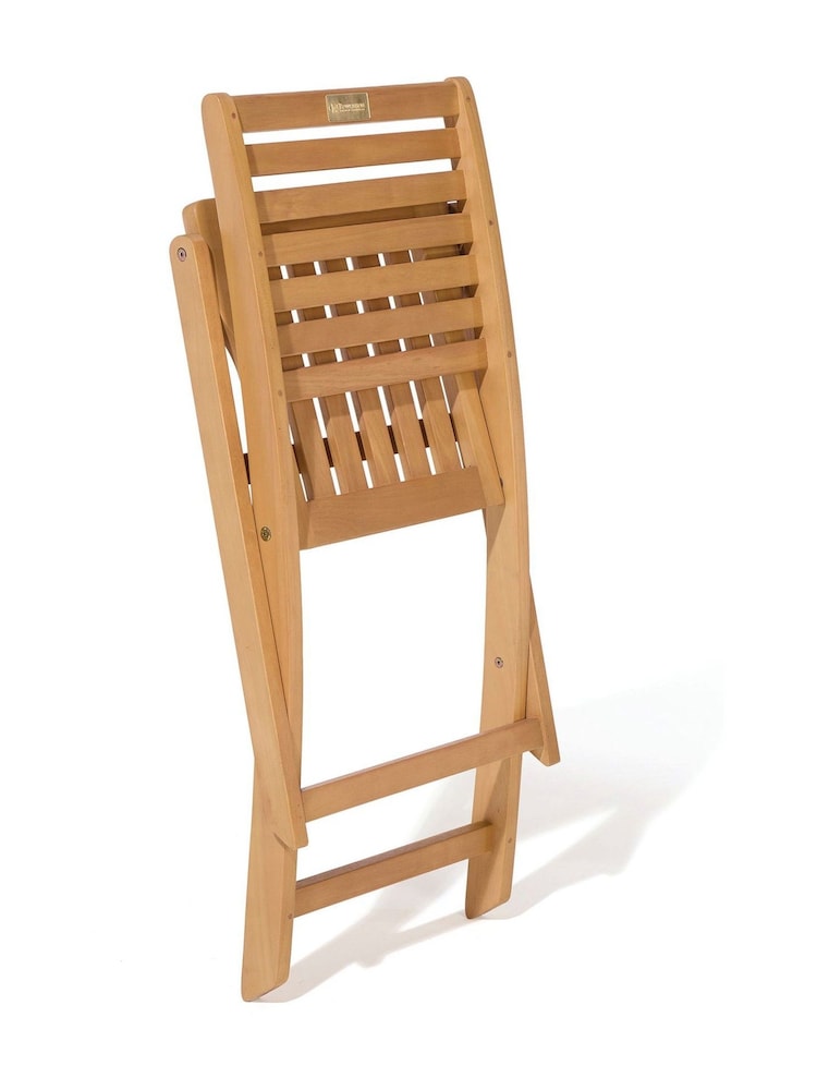 Rowlinson Natural Ashdown Folding 4 Seat Garden Dining Set with Cushions - Image 6 of 6 Rowlinson Natural Ashdown Folding 4 Seat Garden Dining Set with Cushions - Image 6 of 6