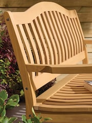 Rowlinson Natural Hemsway 2 Seat Garden Bench - Image 3 of 6