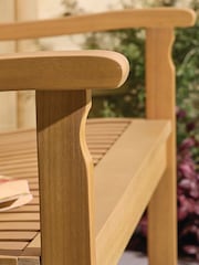 Rowlinson Natural Hemsway 2 Seat Garden Bench - Image 5 of 6