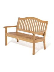 Rowlinson Natural Hemsway 2 Seat Garden Bench - Image 6 of 6