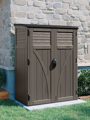 Suncast Stone Grey Aston Large Garden Storage Cabinet With Assembly - Image 1 of 4
