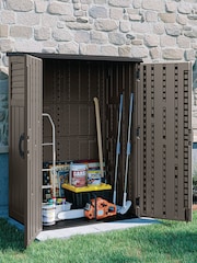 Suncast Stone Grey Aston Large Garden Storage Cabinet With Assembly - Image 2 of 4