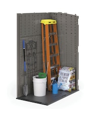 Suncast Stone Grey Aston Large Garden Storage Cabinet With Assembly - Image 3 of 4