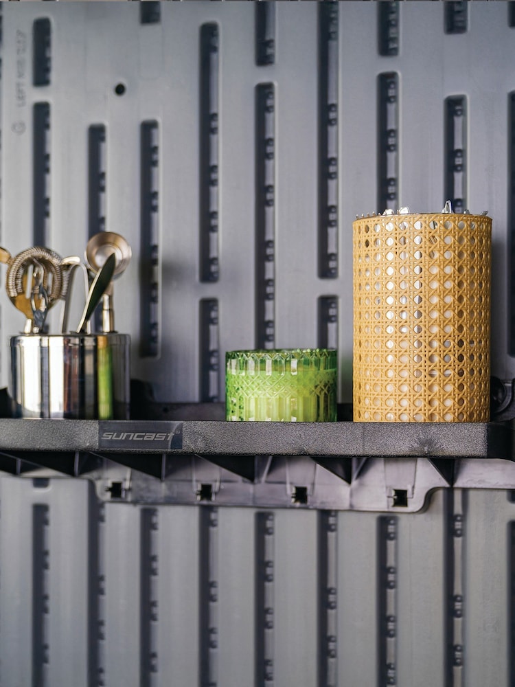 Suncast 2 Pack Black Extra Deep Shelving With Hooks Set - Image 2 of 6 Suncast 2 Pack Black Extra Deep Shelving With Hooks Set - Image 2 of 6