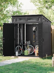 Suncast Peppercorn Grey Modernist Garden Shed - Image 2 of 6