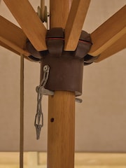 Rowlinson Natural Ashdown Wooden Garden Parasol - Image 4 of 6