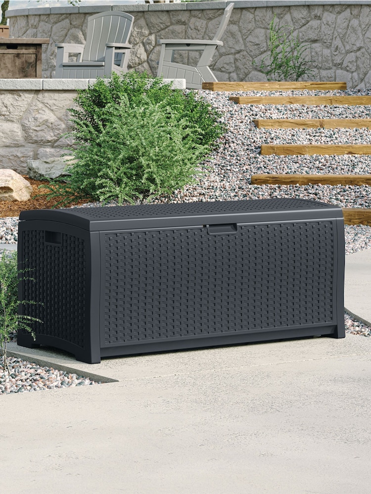Suncast Cyberspace Grey Missouri 276L Garden Storage Box - Image 1 of 4 Suncast Cyberspace Grey Missouri 276L Garden Storage Box - Image 1 of 4
